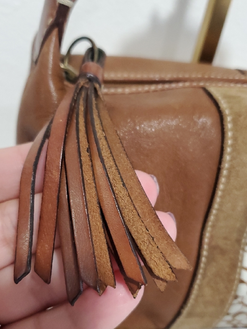 RARE Coach Brown Leather Small Handbag/Cosmetic Bag🤎 - Picture 10 of 16